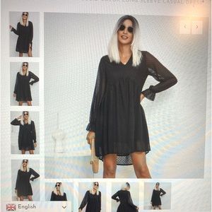 Brand new black long sleeve dress. Beachsissi